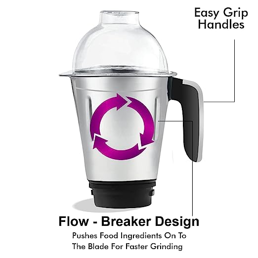INALSA Mixer Grinder 1000 Watt, 4 Jar- Aarin with Powerful Copper Motor| Decorative Chrome Finish on Front | Includes Extra Pounding/Mincing & Whisker Blades| 5 Year Warranty on Motor, (Black) INALSA Mixer Grinder 1000 Watt, 4 Jar- Aarin with Powerful Copper Motor| Decorative Chrome Finish on Front | Includes Extra Pounding/Mincing & Whisker Blades| 5 Year Warranty on Motor, (Black)